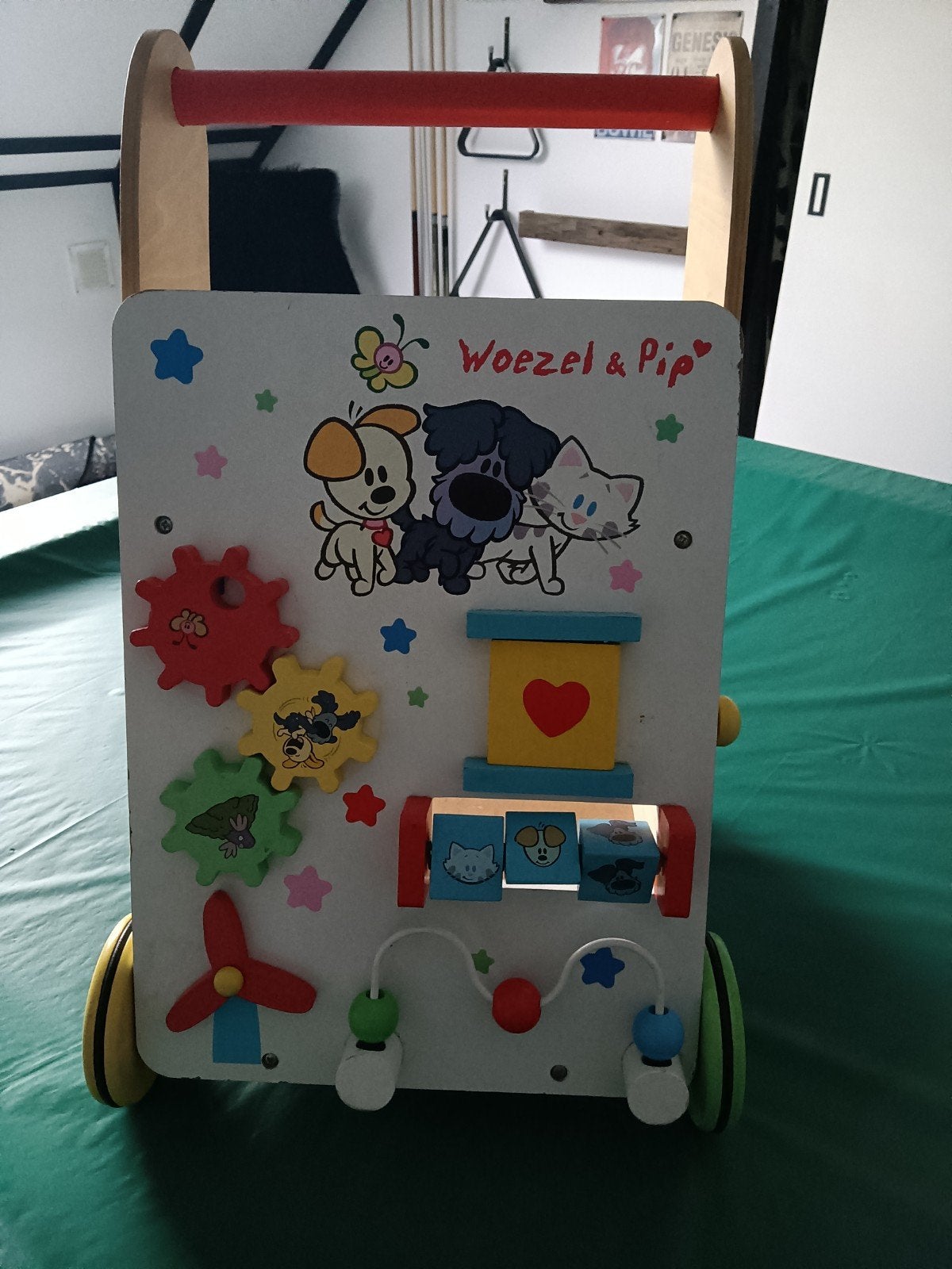 Woezel & Pip Houten Loopwagen met Activiteiten, Ophalen of Verzenden