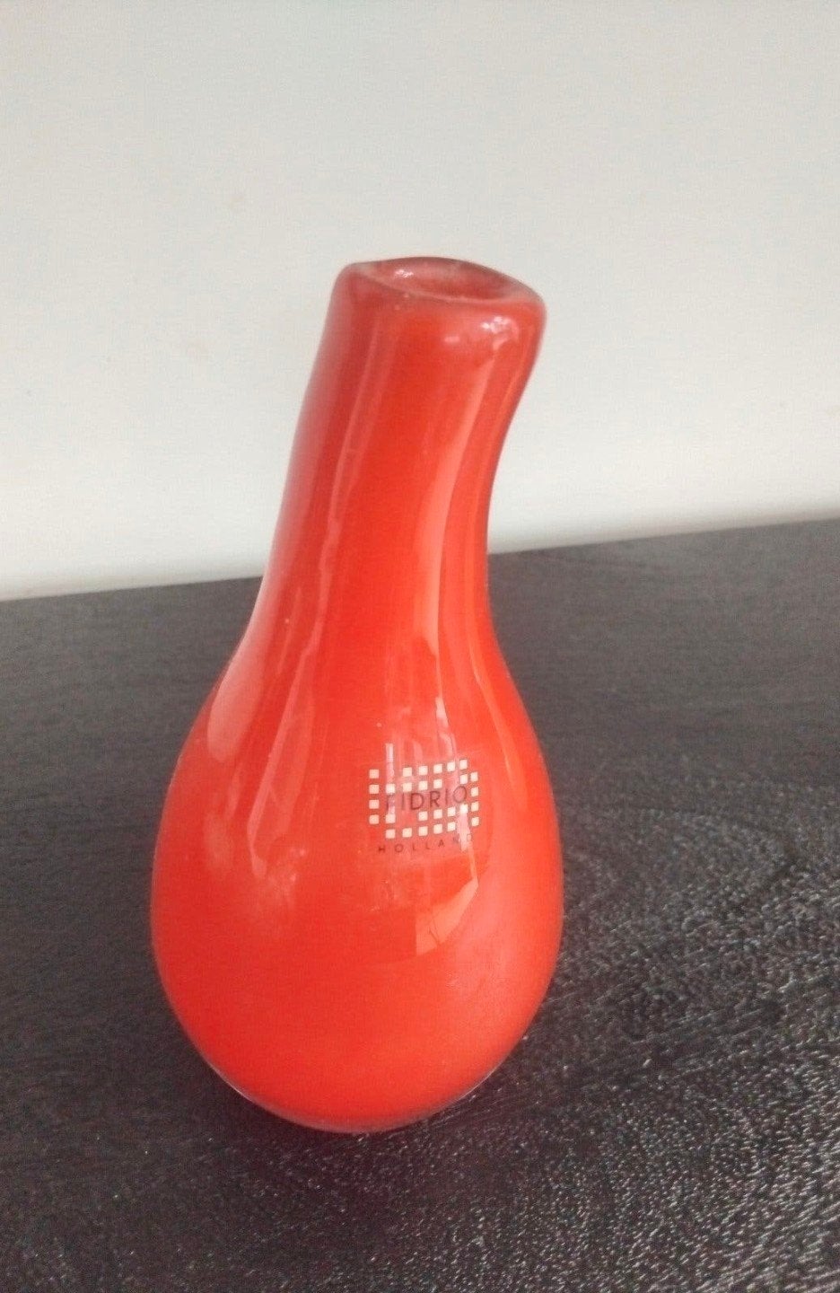 Fidrio glass Pisa vaasje, red, rood, hoog 18 cm Prijs 4, Ophalen of Verzenden, Rood