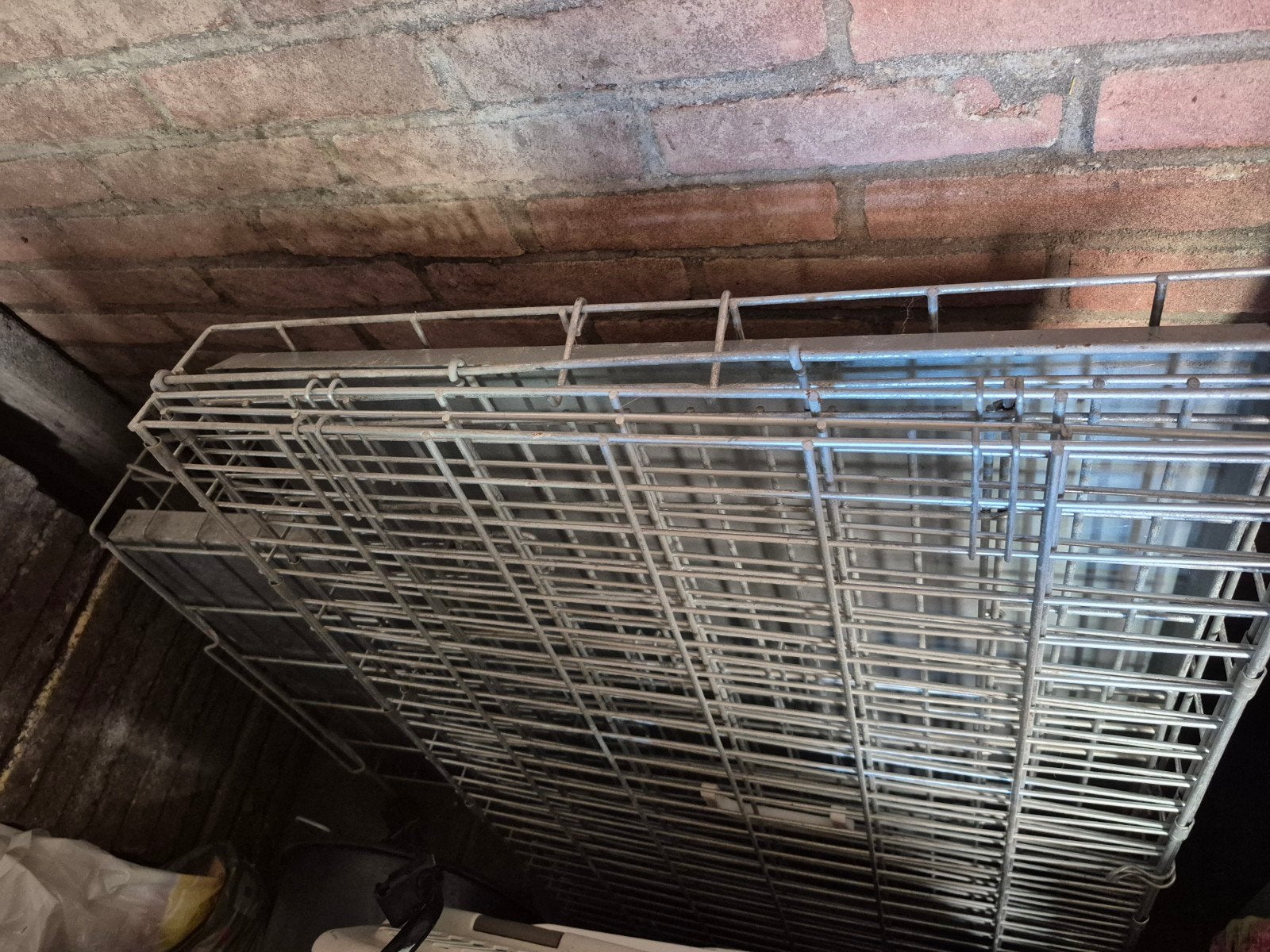 Extra stevige zware metalen hondenbench 90x60x60 cm, Ophalen, Gebruikt