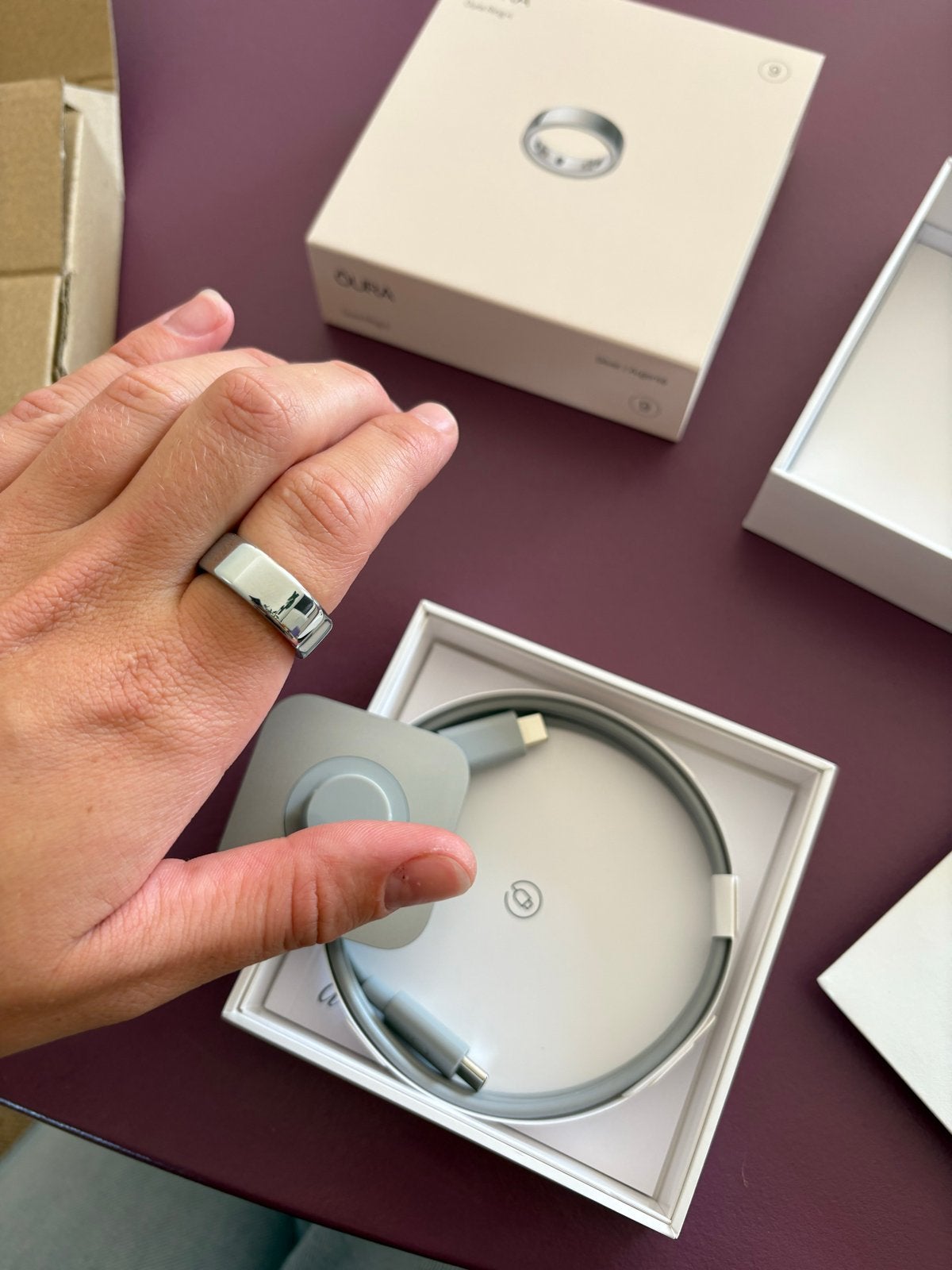 Nieuwe Oura Ring 4 - Maat 9 - Zilver, Hartslag, Nieuw, Ophalen of Verzenden, Waterdicht