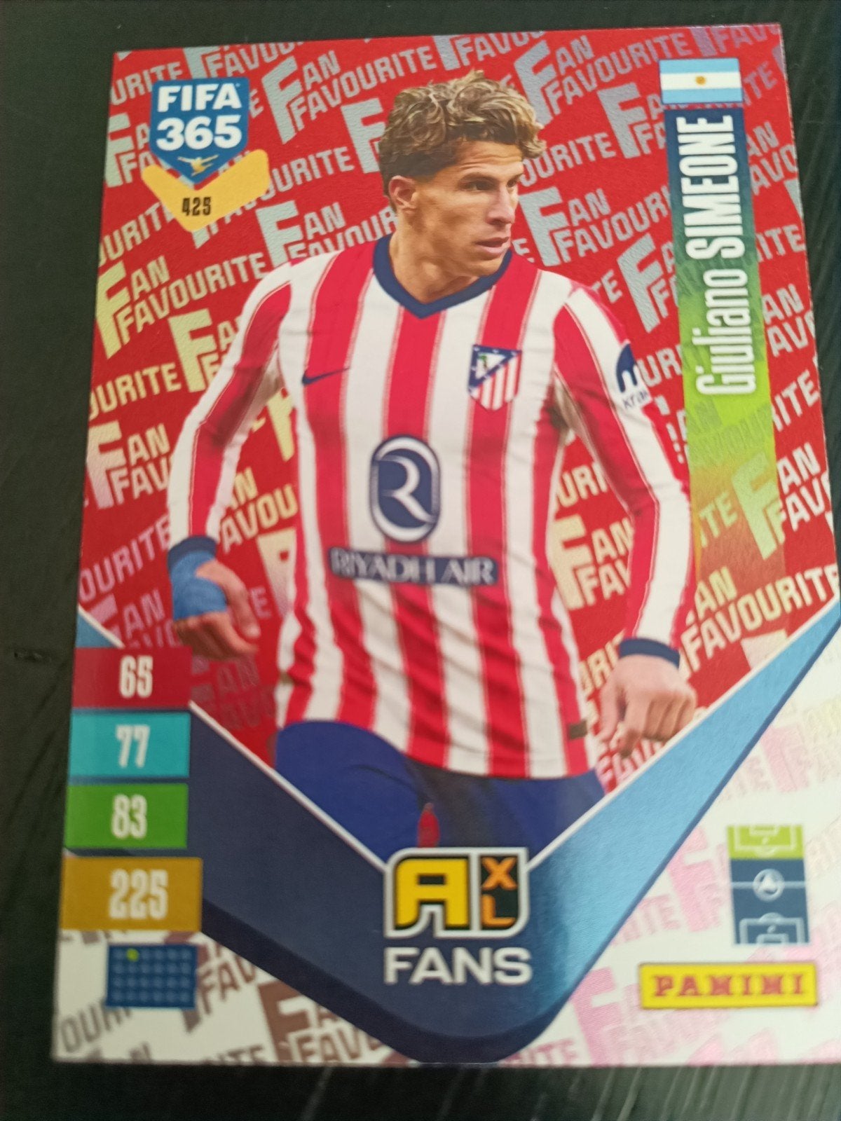 Panini fifa 365 football's  golden Giuliano Simeone nr 425, Ophalen of Verzenden, Nieuw, Buitenlandse clubs, Poster, Plaatje of Sticker