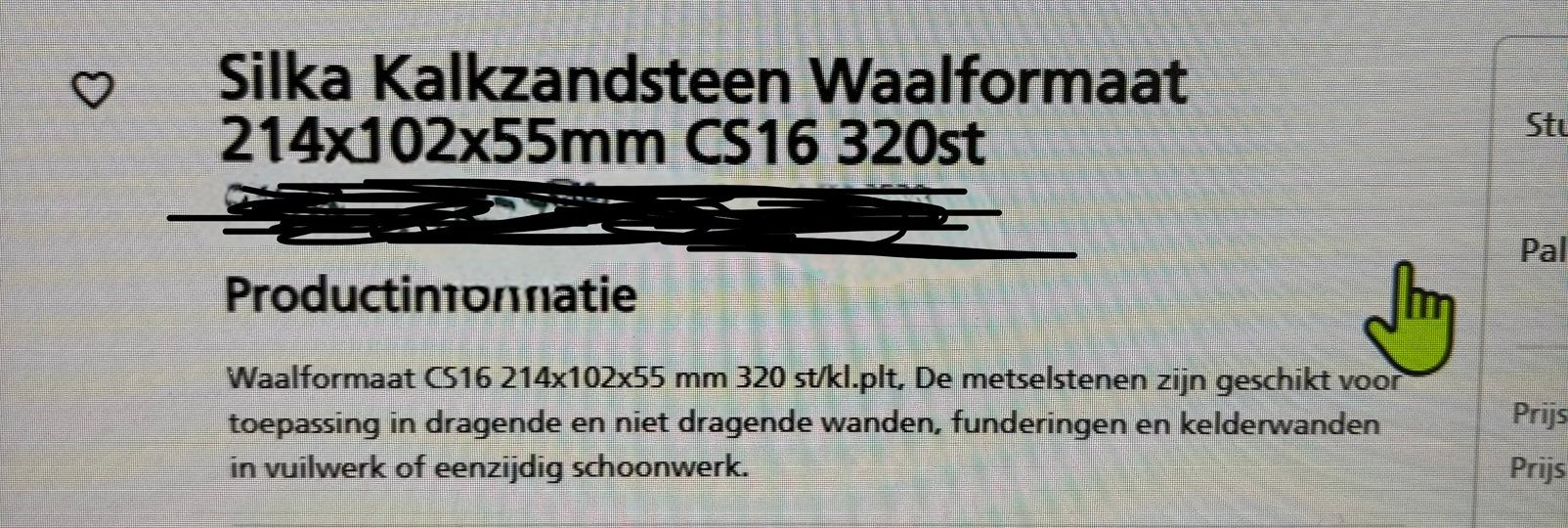 Kalkzandstenen nieuw 3 pallets nieuw, Ophalen, Nieuw, Kalkzandstenen