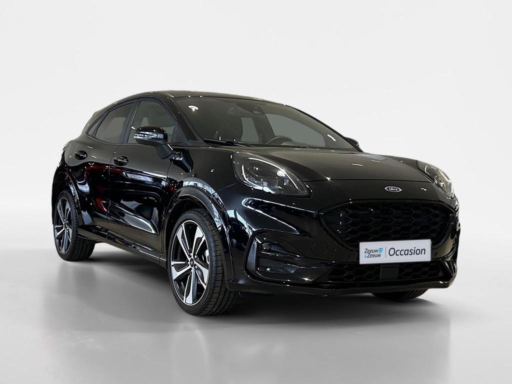 Ford Puma 1.0 EcoBoost Hybrid ST-Line X 125pk | BLISS | Adap, Auto's, 12 maanden, 125 pk, Leder en Stof, Zwart