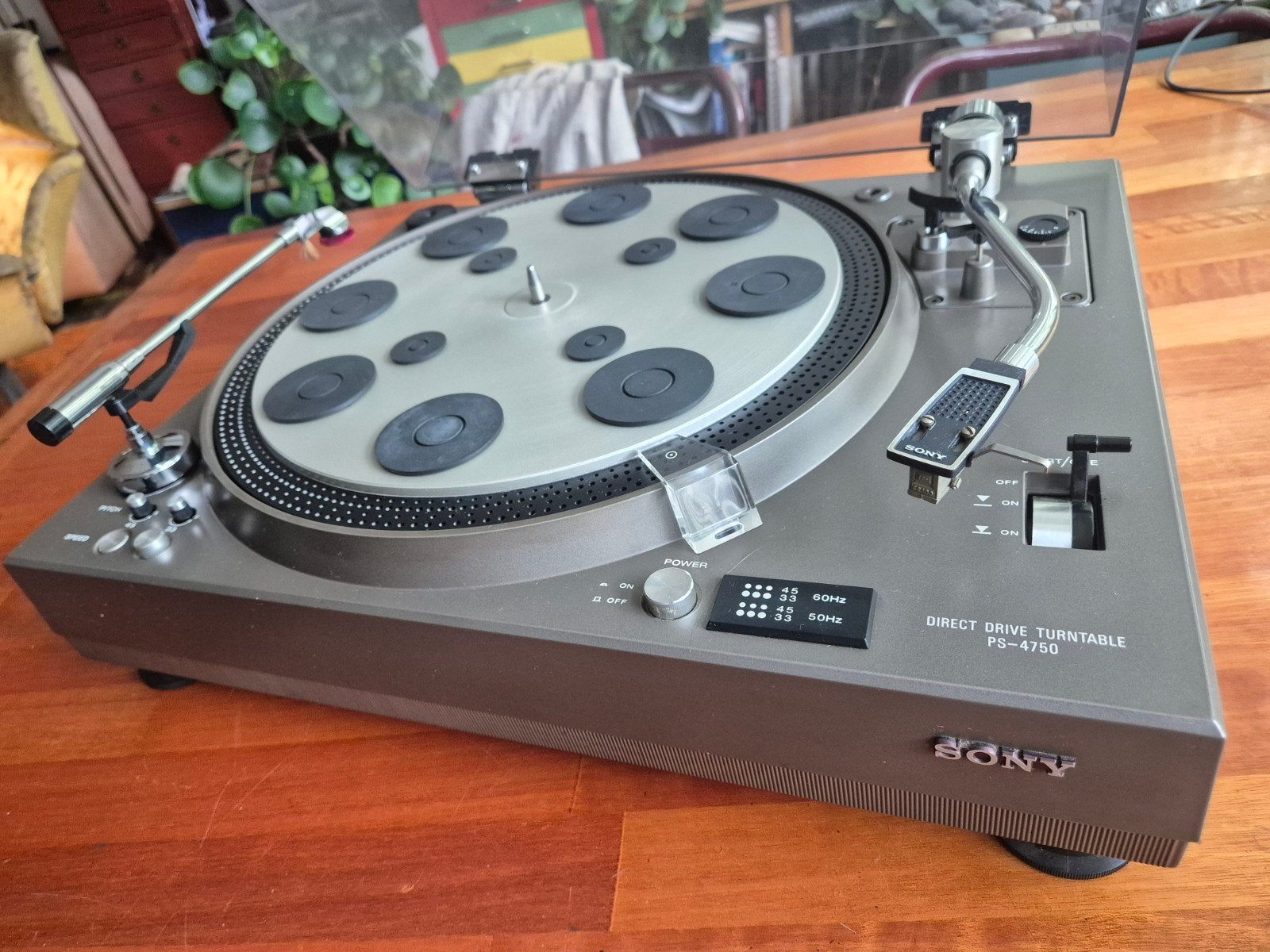 Sony PS-4750 Direct Drive Platenspeler - Refurbished, Ophalen of Verzenden, Refurbished, Platenspeler, Sony