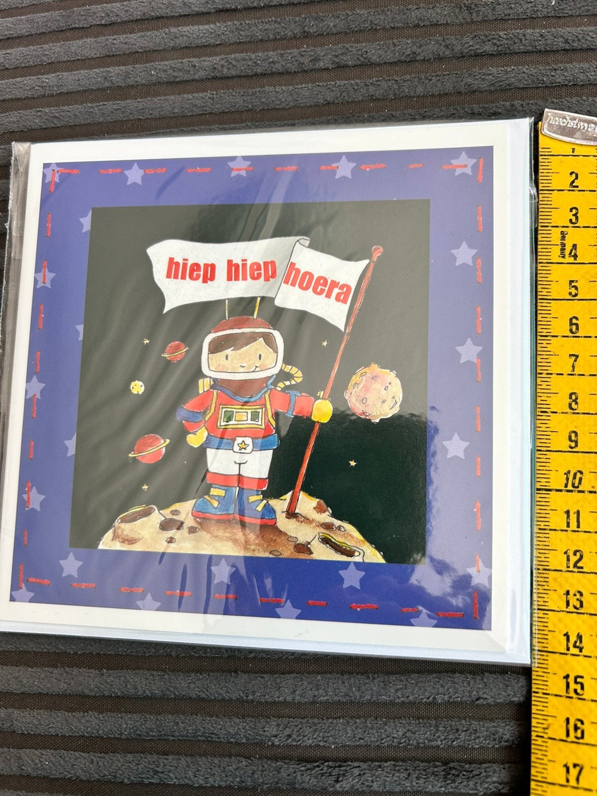 Leuke wenskaart Maan Astronaut Hoera, Ophalen of Verzenden, Nieuw