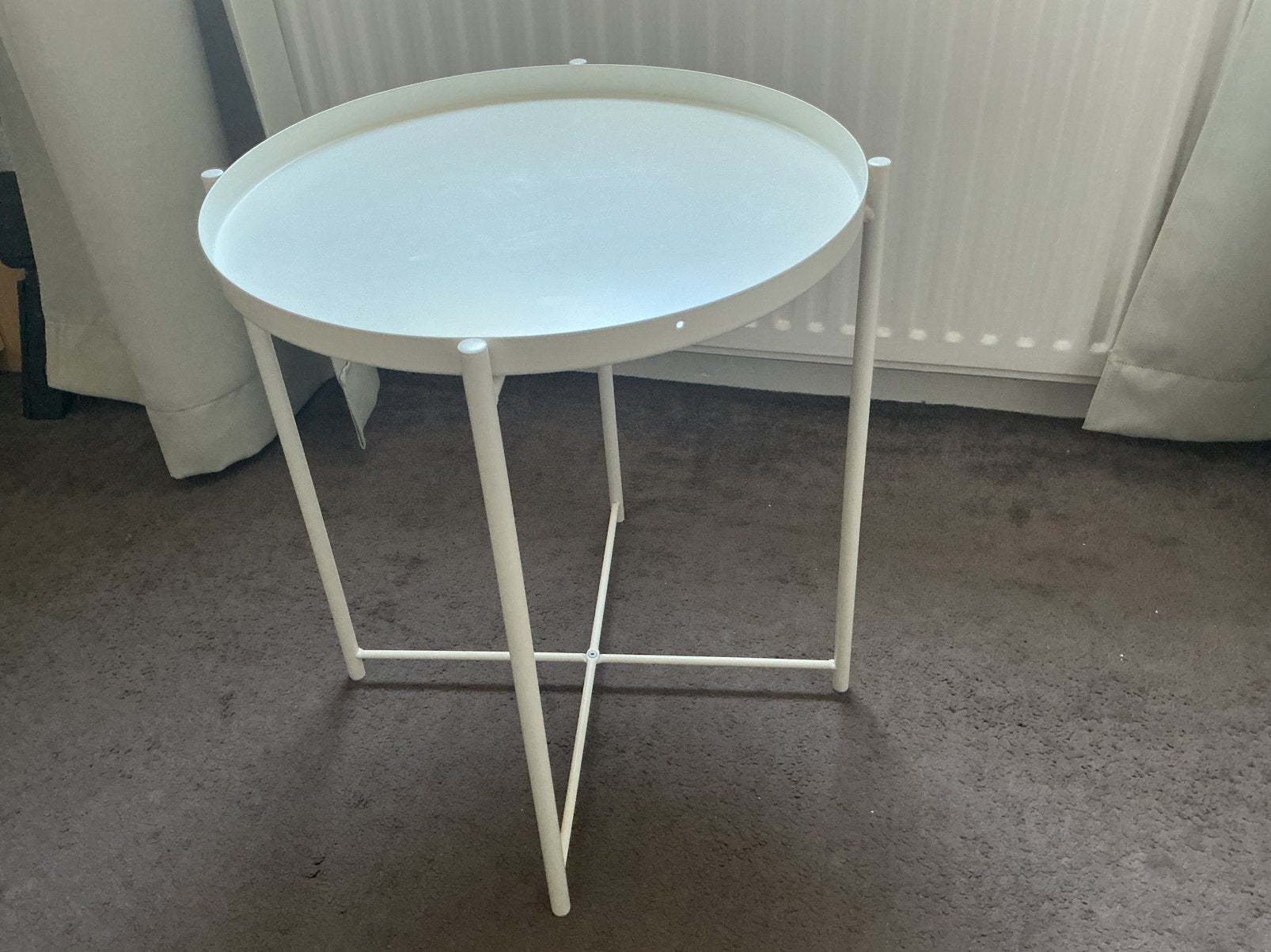 Rond tafeltje Ikea, Minder dan 55 cm, Rond, Zo goed als nieuw, Ophalen