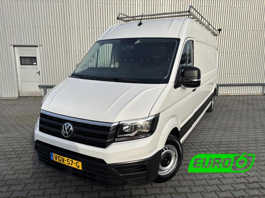 Volkswagen Crafter 2.0 TDI L4H3*A/C*CRUISE*CAM*CARPLAY*3PERS, Stof, Gebruikt, 4 cilinders, Volkswagen