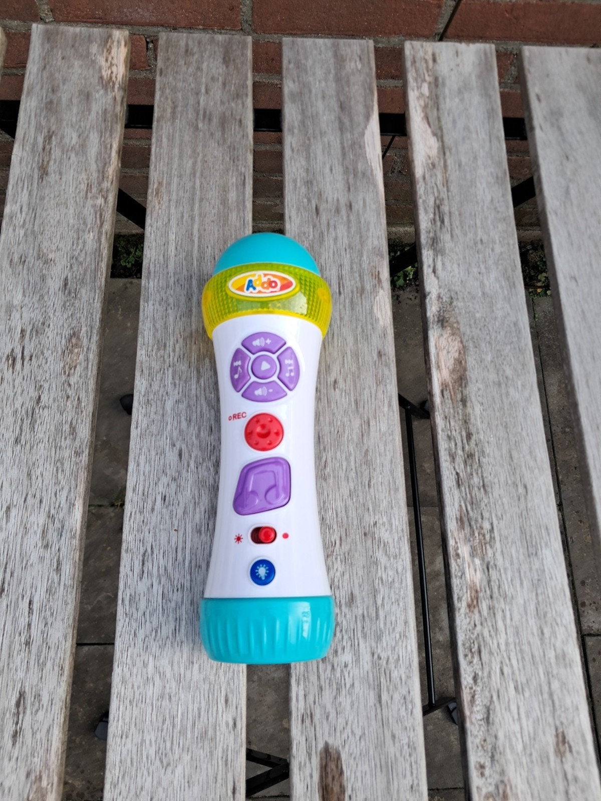 Ado Baby Microfoon met Licht en Geluid, Ophalen of Verzenden, Zo goed als nieuw, Overige typen, Met licht