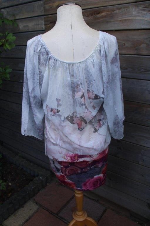 Jurk beige/ roze Missy mt S/M Vaste prijs AANBIEDING, Beige, Missy, Ophalen of Verzenden, Zo goed als nieuw
