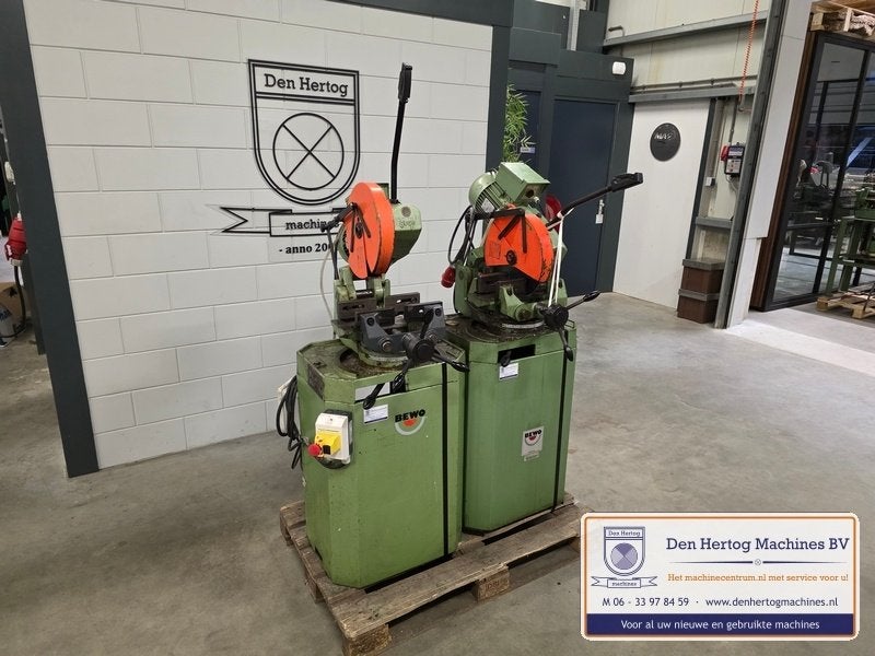 Bewo 315 LT met koeling twee snelheden 100x100mm 400V, Ophalen, Gebruikt, Bewo, Afkortzaag