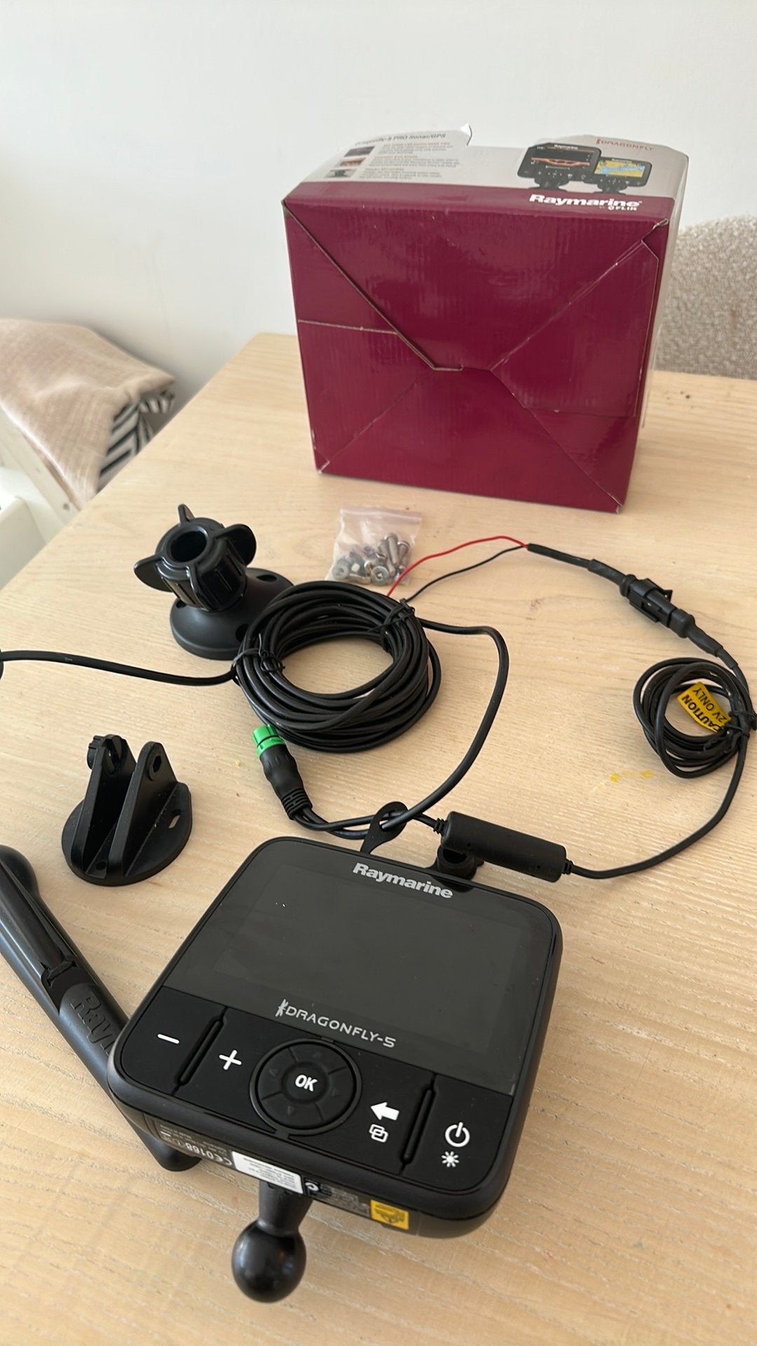 Raymarine Dragonfly 5 PRO, Ophalen