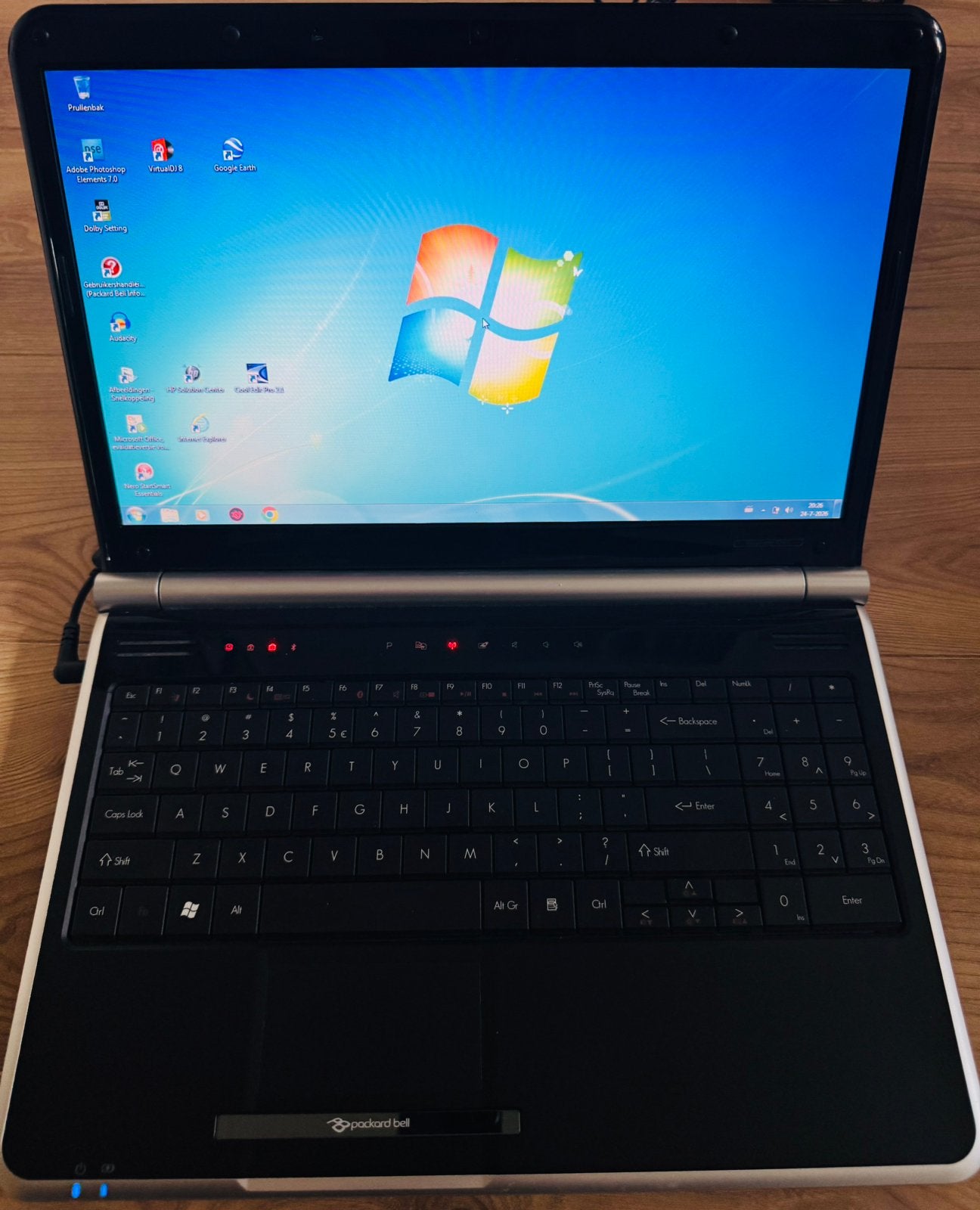 Laptop packard bell met 265gb en sd card, Computers en Software, Windows Laptops, Ophalen of Verzenden, Gebruikt