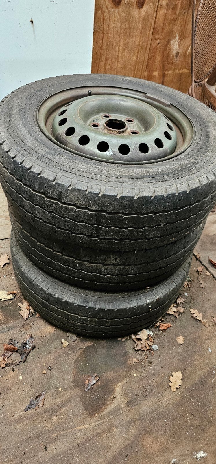 3x VW Transporter velgen met banden (legerwagen), Ophalen