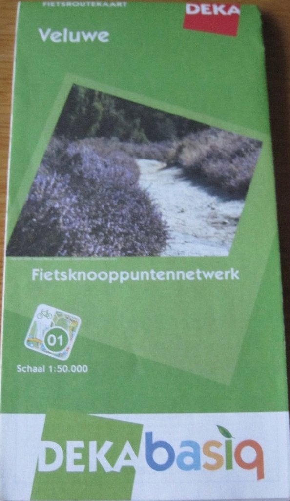 Fietsroutekaart van de Veluwe via de fietsknooppunten, Overige merken, Fiets- of Wandelgids, Ophalen of Verzenden, Zo goed als nieuw