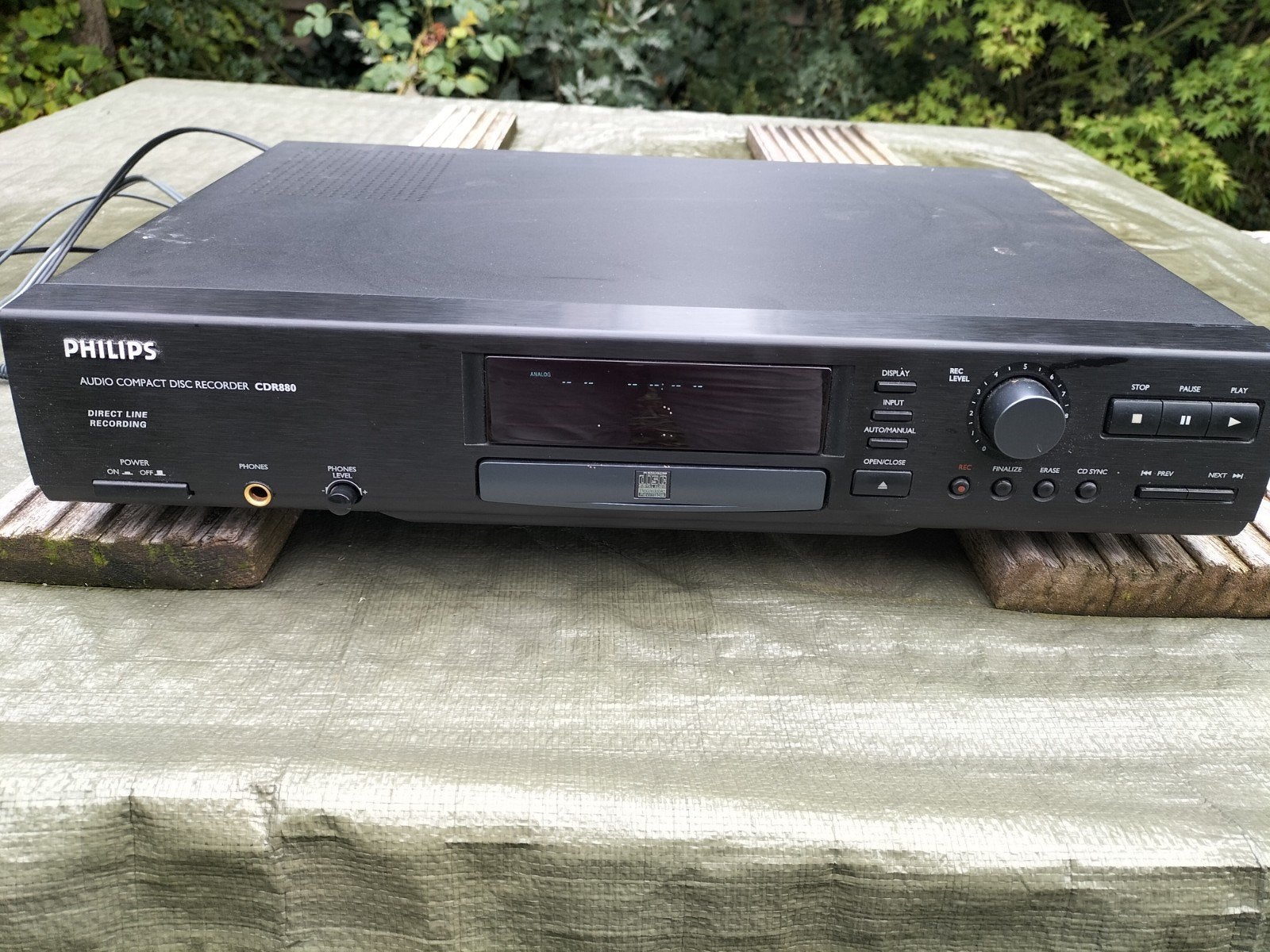 Philips CDR880 Audio Compact Disc Recorder, Ophalen of Verzenden, Gebruikt, Philips