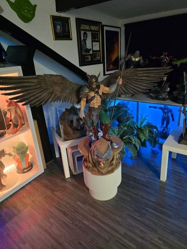 Sideshow Iron Studios Hawkman (Open & Closed Wings) 1/3, Ophalen, Zo goed als nieuw, Film, Beeldje, Replica of Model
