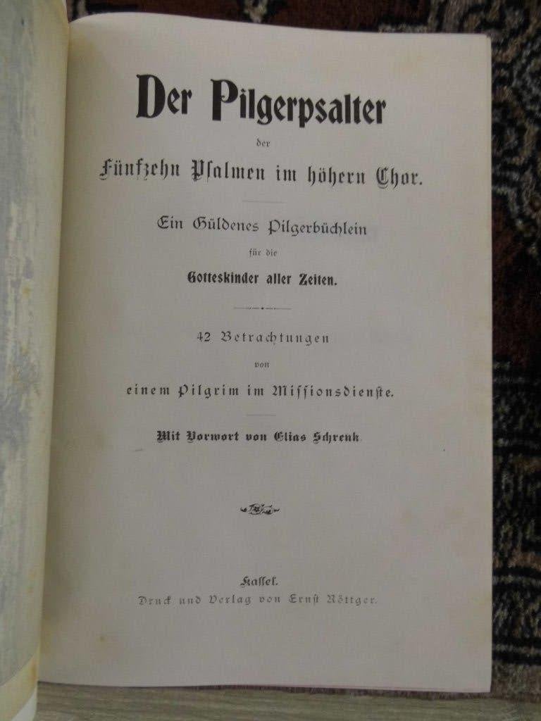 Pilger-Psalter. 1899. Duits., Ophalen of Verzenden, Zo goed als nieuw