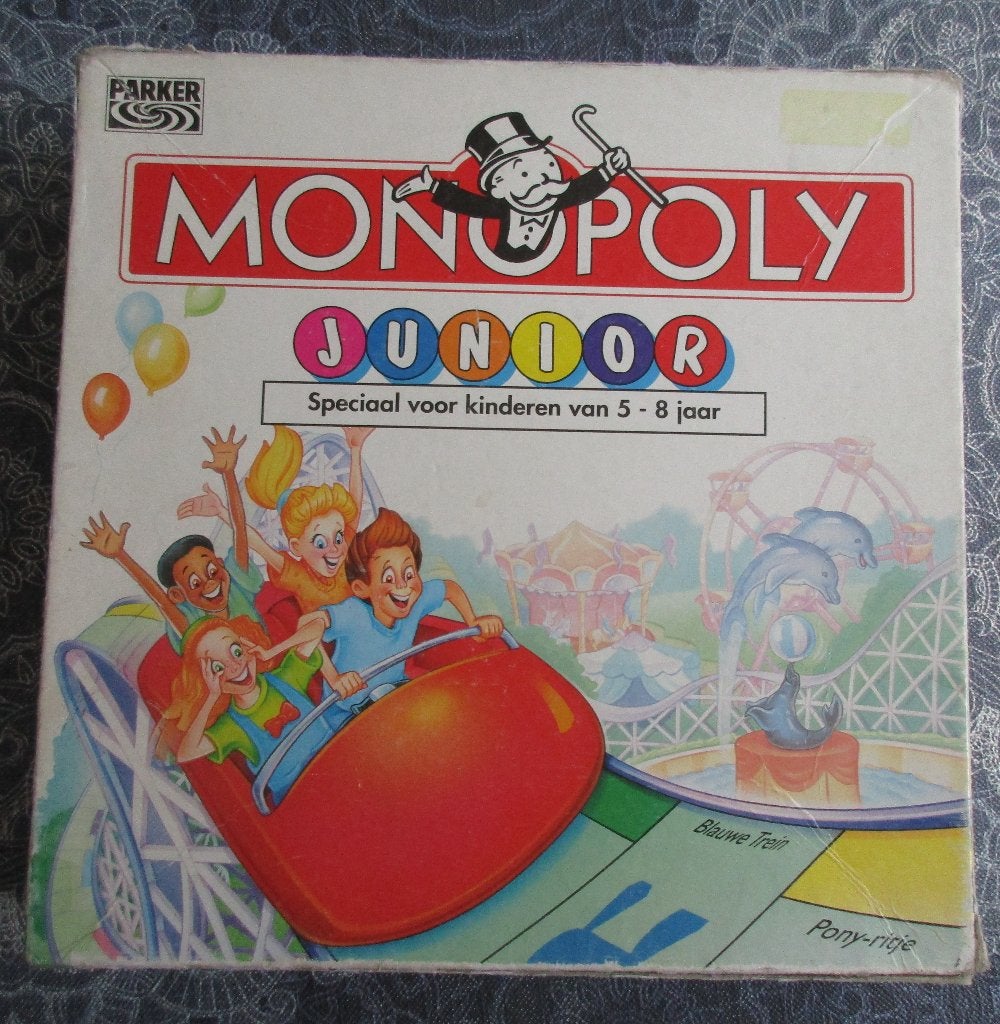 vintage Monopoly Junior Kermiseditie, Ophalen of Verzenden, Gebruikt, Parker
