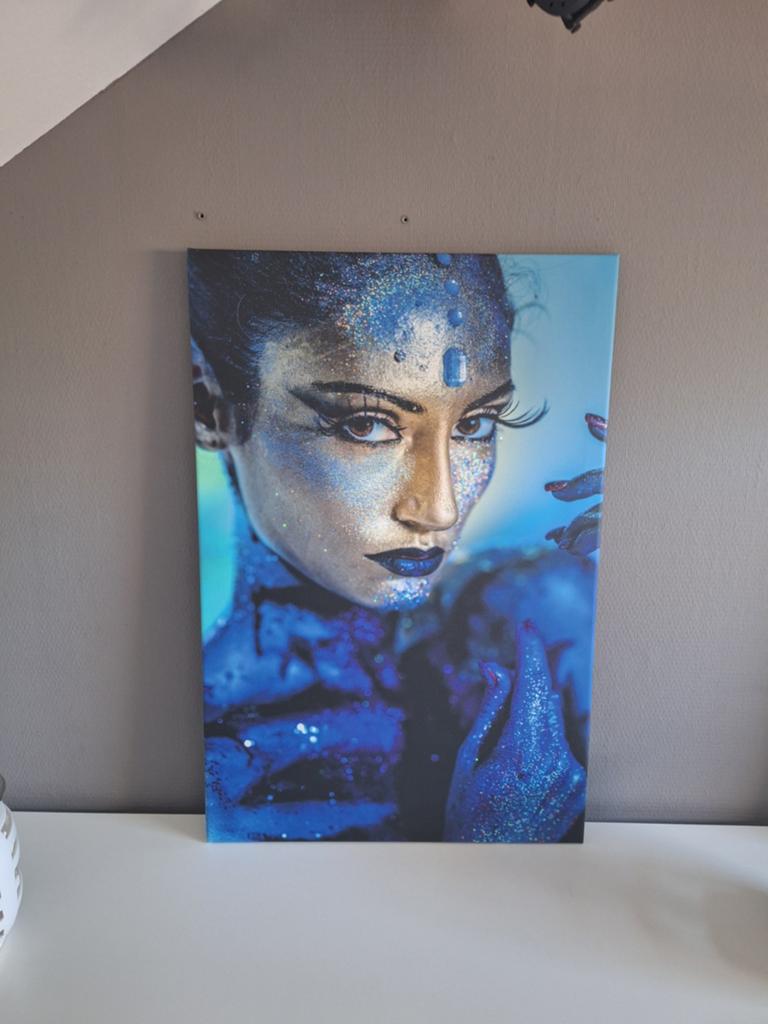 Schilderij vrouwen gezicht, Ophalen of Verzenden