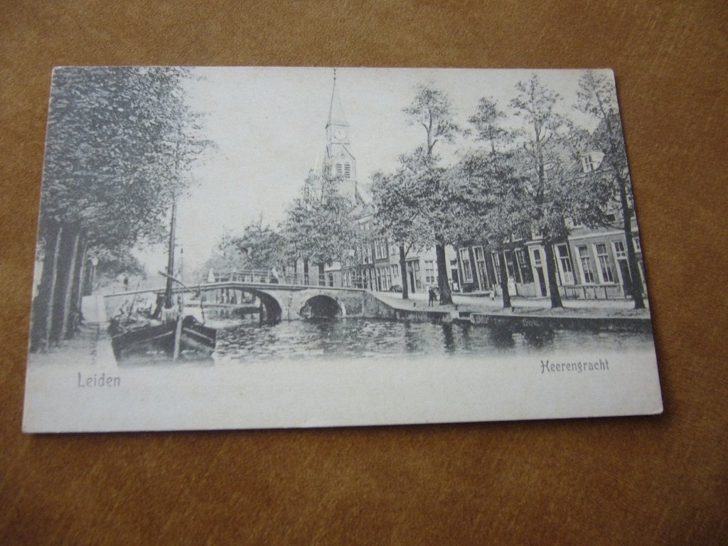 LEIDEN  =  HEERENGRACHT, Verzamelen, Ophalen of Verzenden, 1960 tot 1980, Ongelopen, Zuid-Holland