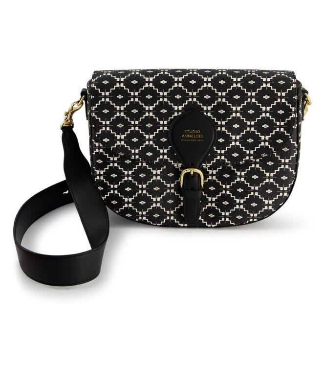 Studio anneloes crossbody schoudertas - tas zwart wit NIEUW, Kleding | Dames, Blouses en Tunieken, Zo goed als nieuw, Zwart, Ophalen of Verzenden