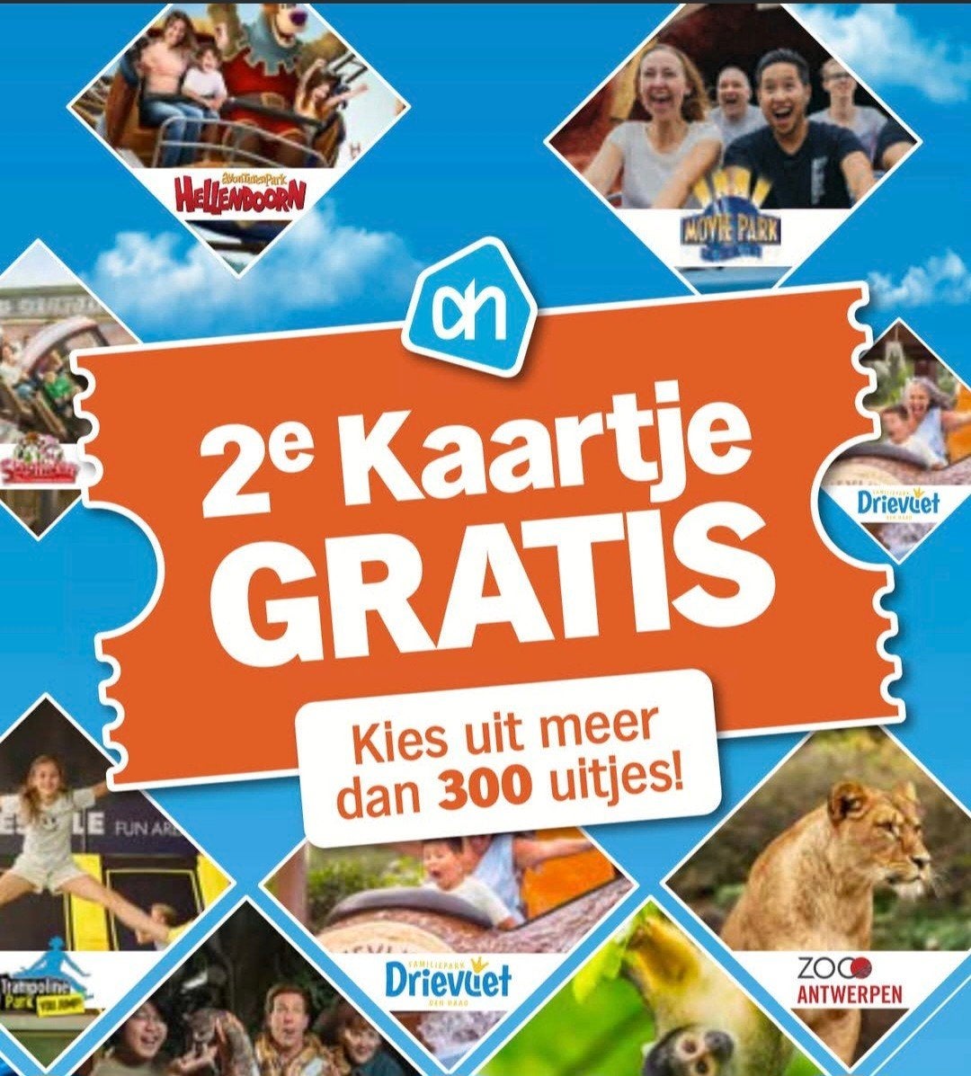 Gevraagd ah Albert Heijn actie zegels 2e kaartje gratis, Tickets en Kaartjes, Eén persoon, Kortingskaart