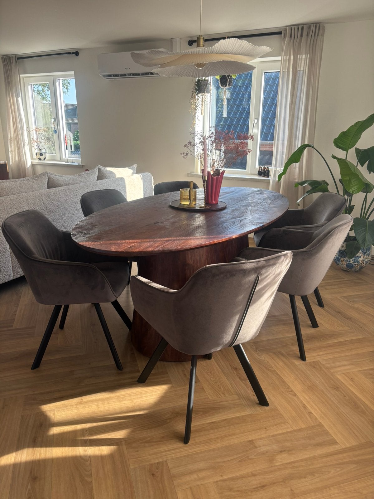 6 eetkamerstoelen, Ophalen, 50 tot 100 cm, 50 tot 100 cm, Zo goed als nieuw