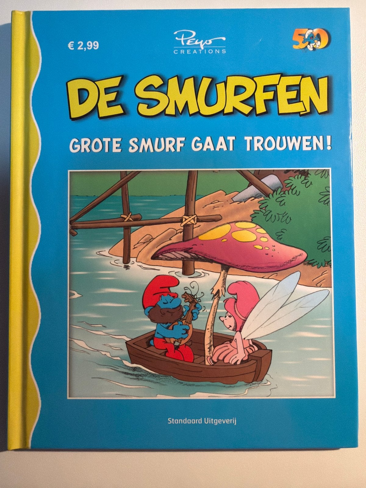 De Smurfen: Grote Smurf Gaat Trouwen! (50 jaar), Verzamelen, Smurfen, Ophalen of Verzenden, Zo goed als nieuw