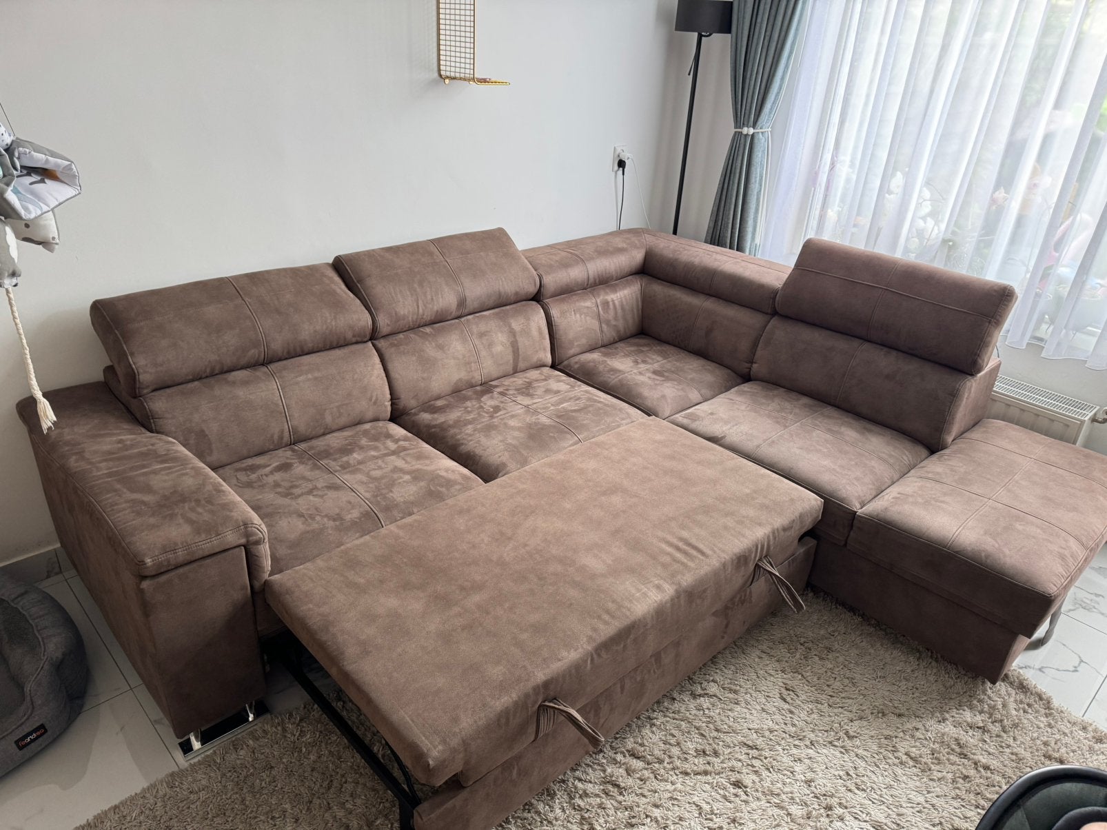 Seats and sofa Boston 3+1 seat Taupe bank, Ophalen, Zo goed als nieuw
