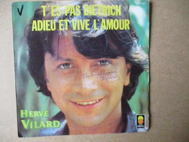 s5217 herve vilard - t'es pas dietrich, Ophalen, Gebruikt, 7 inch, Overige genres