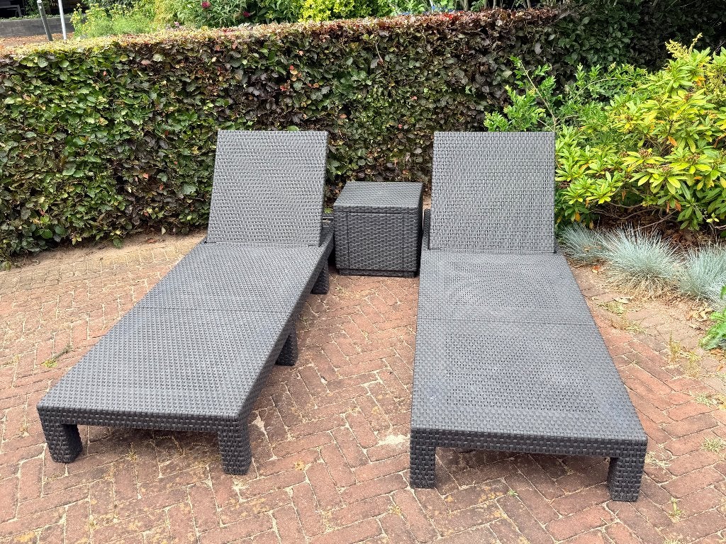 Ligbedden kunststof, Tuin en Terras, Ligbedden, Ophalen, Gebruikt, Kunststof