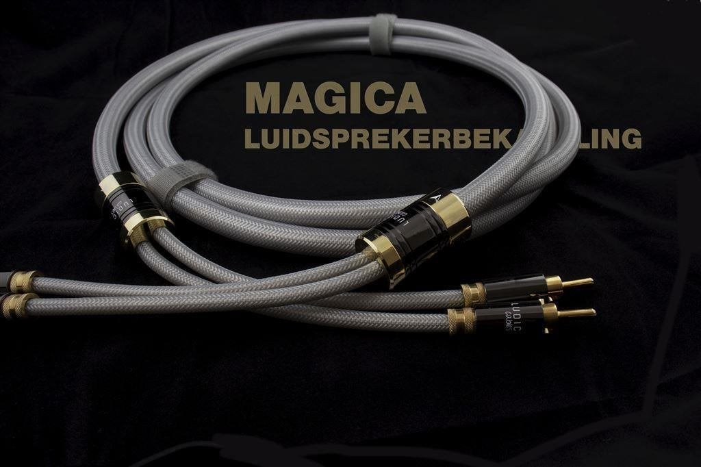 Ludic Magica loudspeakercable set 2x 3 mtr! luidsprekerkabel, Ophalen of Verzenden, Nieuw, 2 tot 5 meter, Luidsprekerkabel