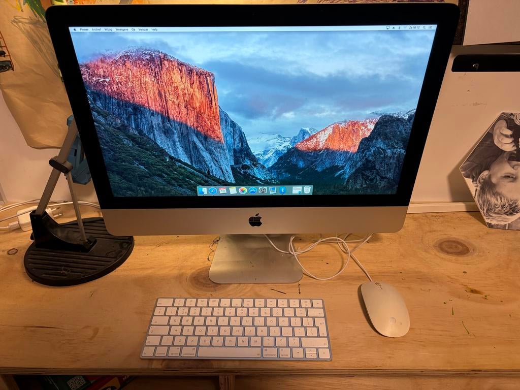 Apple iMac 21.5-inch (eind 2015) - 1.6 GHz i5, 8GB RAM, Ophalen, Gebruikt, 8 GB, Onbekend