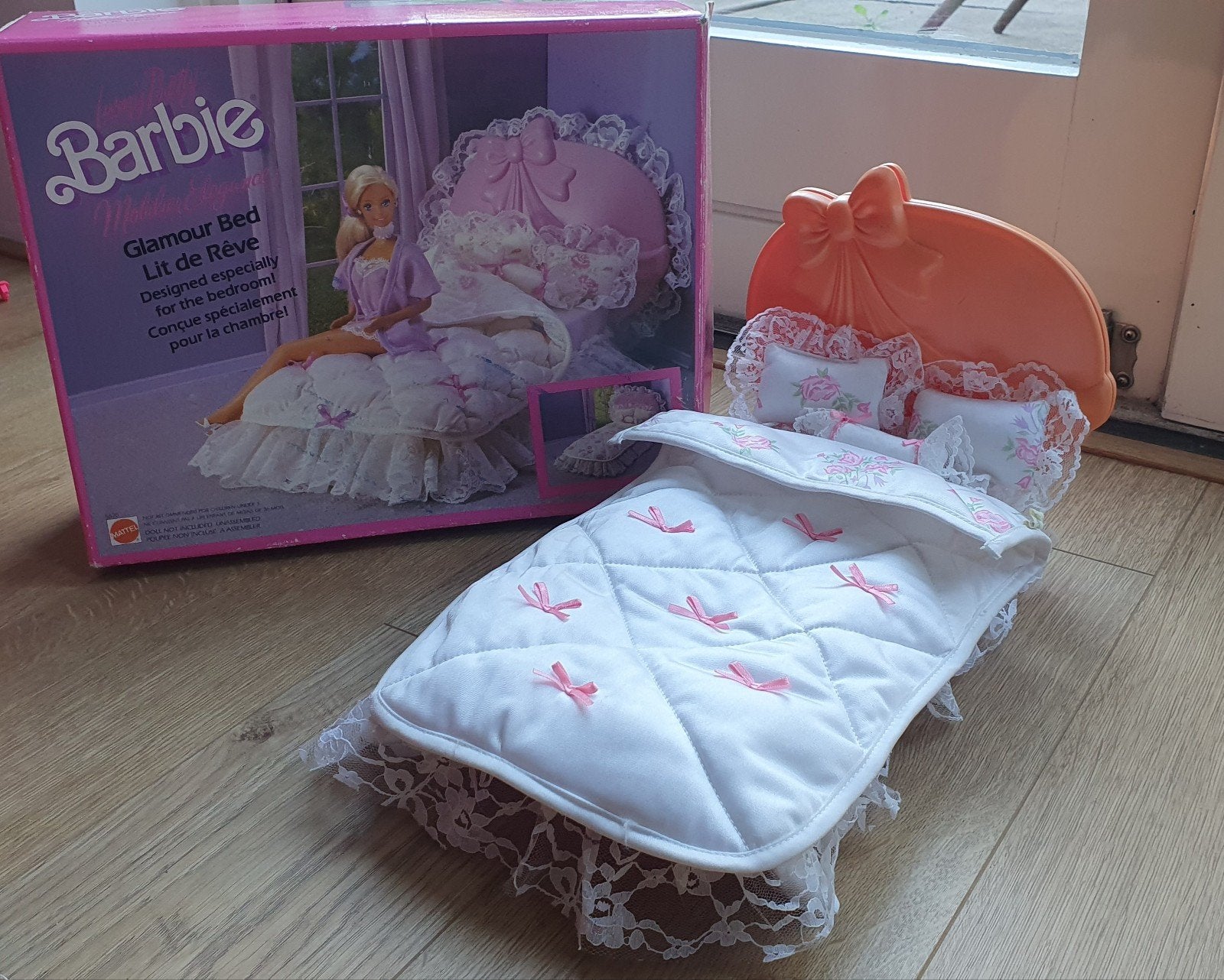 Barbie Living Pretty Glamour Bed, 1987, Ophalen of Verzenden, Jongen of Meisje