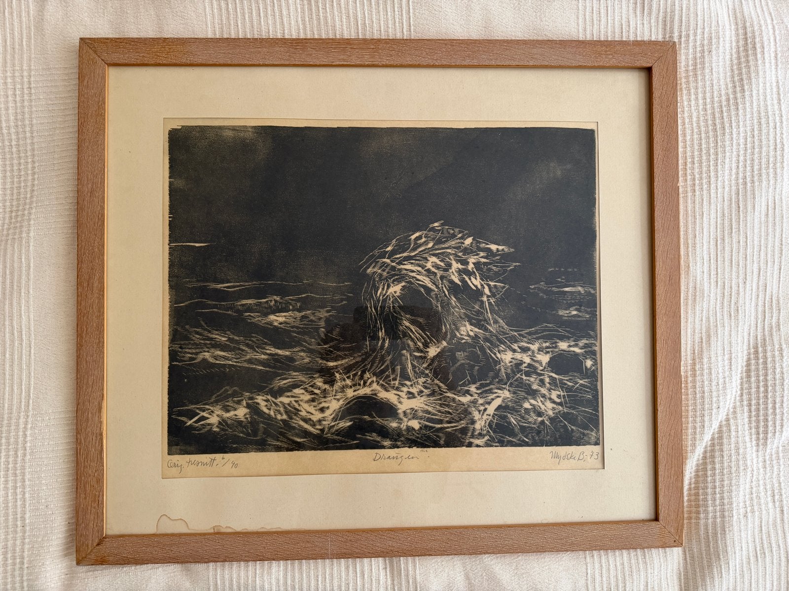 Karl Mydske ., gesigneerd en genummerd, Antiek en Kunst, Ophalen, Landschap, 1950 - 1999, Genummerd