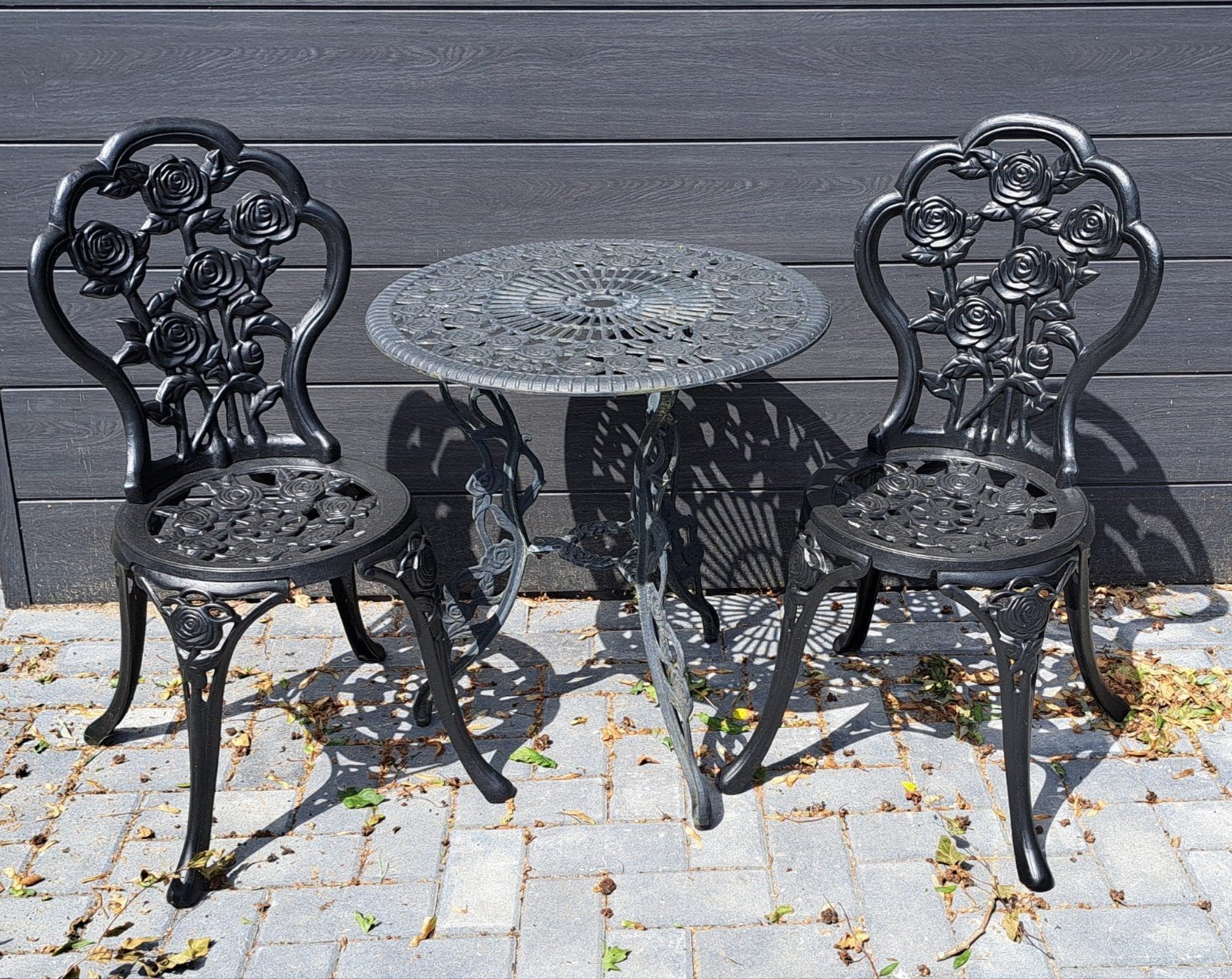Aluminium bistro set, Ophalen, Aluminium, 2 zitplaatsen
