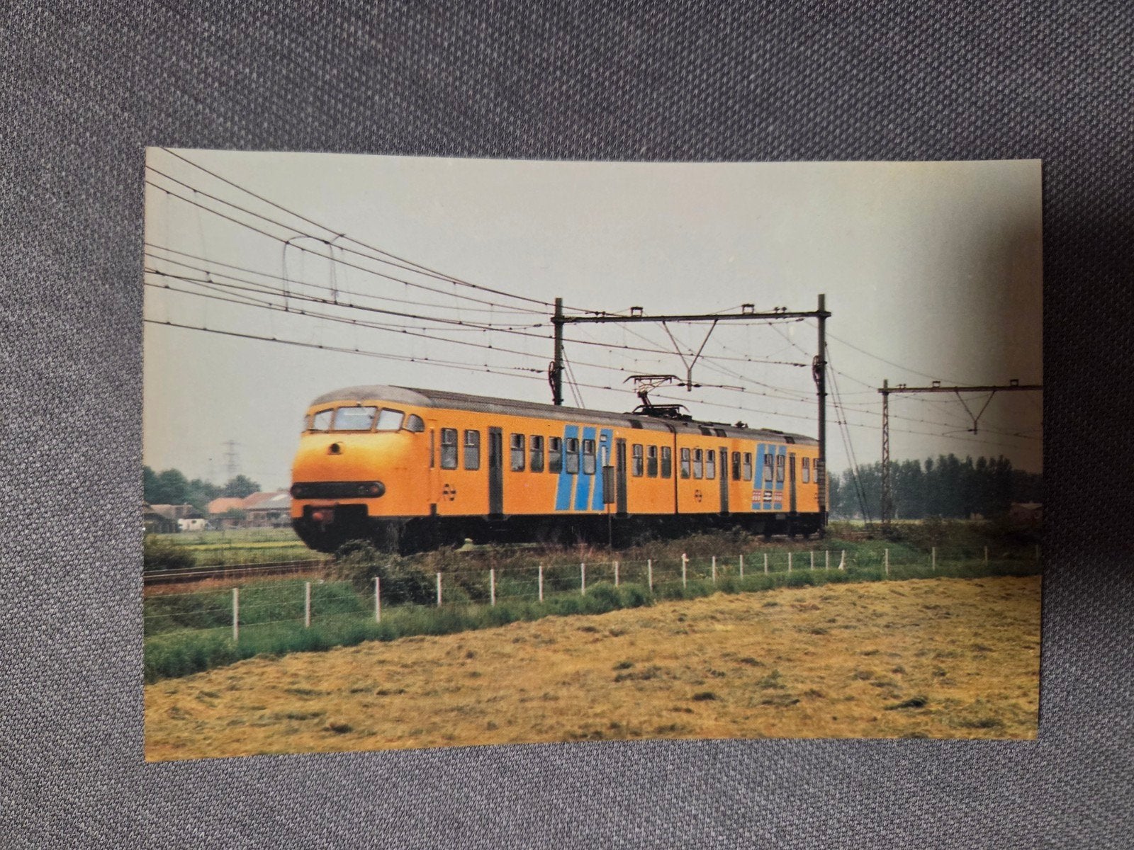 Realix Fotocard NS Treinstel Plan V - Spoorwegmuseum, Verzamelen, Spoorwegen en Tramwegen, Ophalen of Verzenden