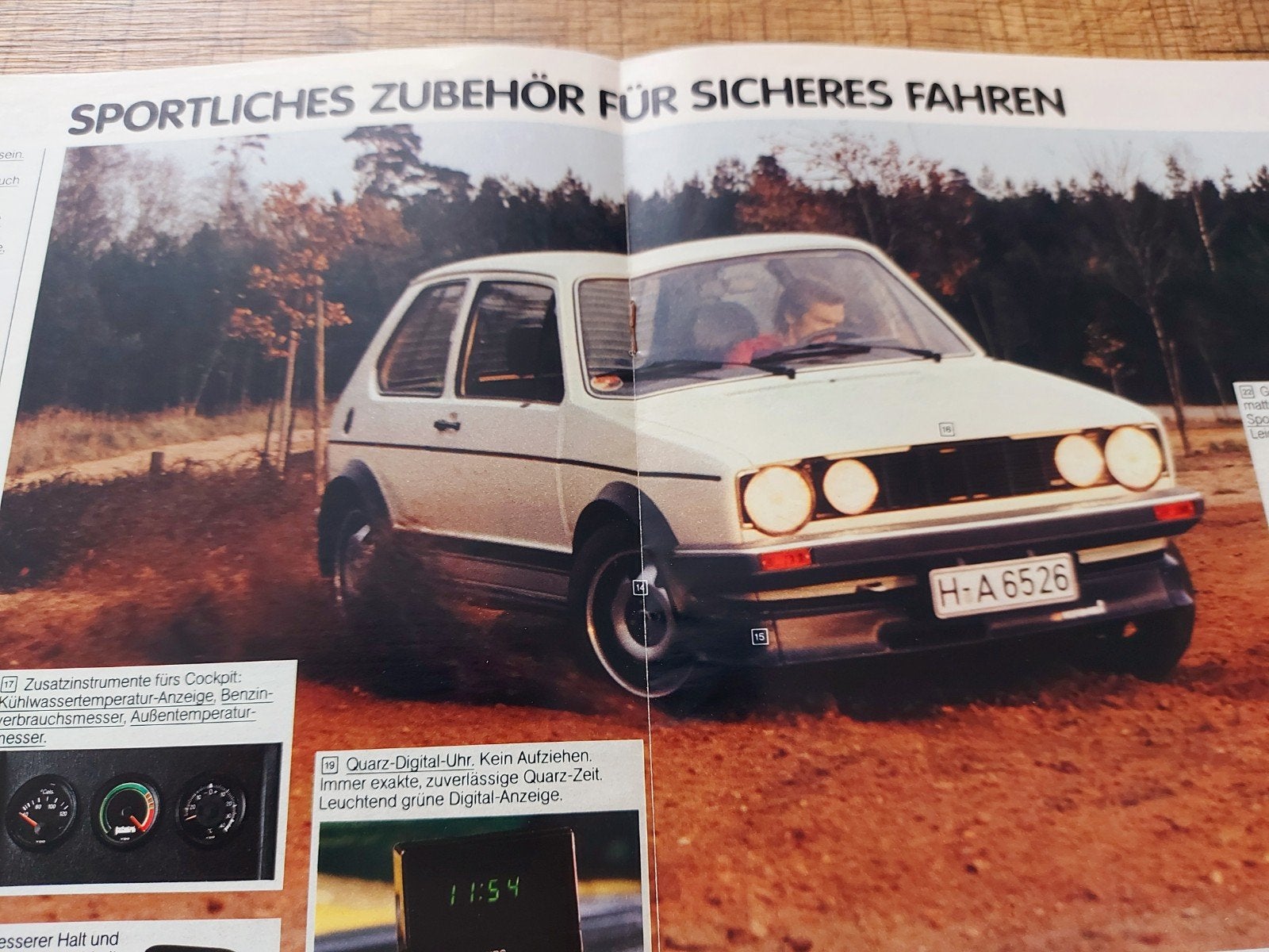 Volkswagen/Audi accessoires folder duits 1979/1980, Ophalen of Verzenden, Zo goed als nieuw, Volkswagen