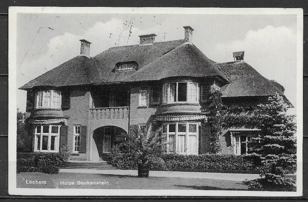19. Lochem Huize Beukenstein beschreven, Ophalen of Verzenden, 1920 tot 1940, Gelopen, Gelderland