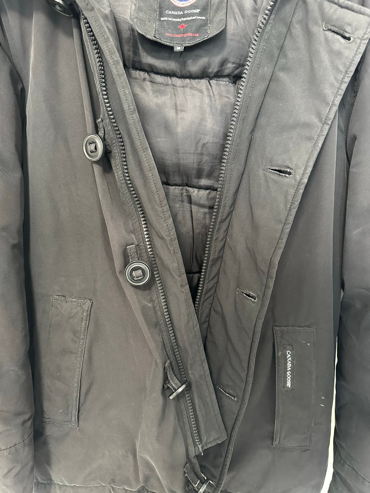 Canada Goose jas - Zwart - Maat M, Kleding | Heren, Jassen | Winter, Ophalen of Verzenden, Zo goed als nieuw, Maat 48/50 (M), Zwart