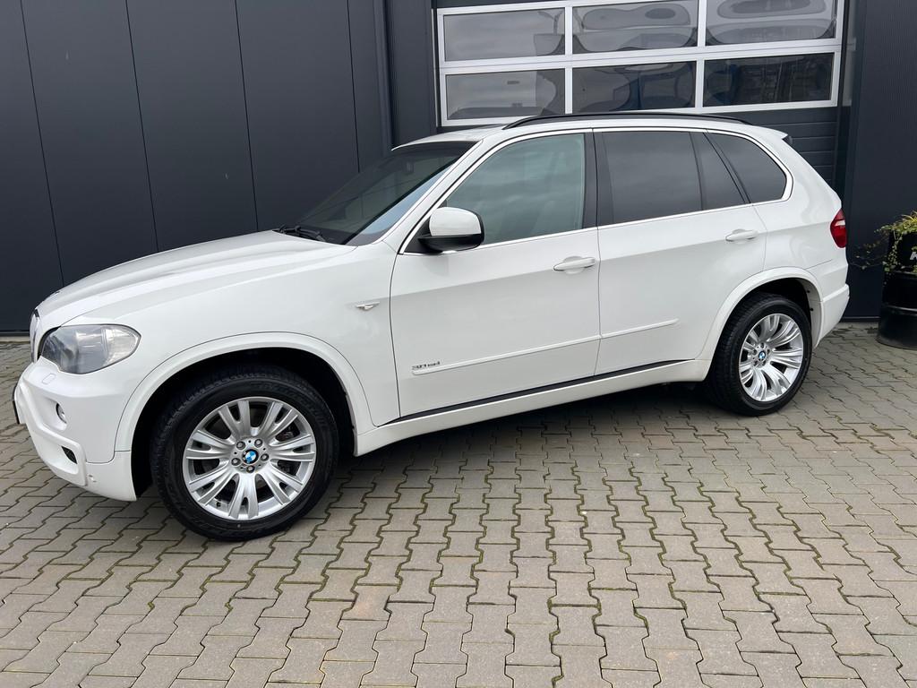 BMW X5 X Drive 35d ( grijs kenteken ), Auto's, Gebruikt, 2993 cc, Wit, Diesel
