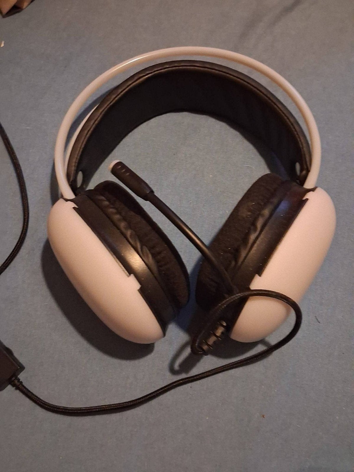 Gaming Headset met Microfoon - Wit/Zwart, Ophalen of Verzenden, Wit, Microfoon, Gebruikt