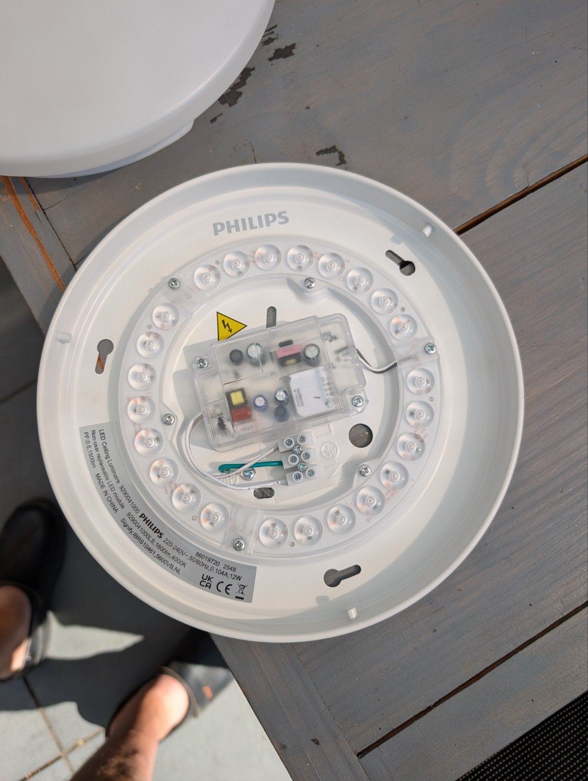 Philips LED Plafondlamp - Rond en Wit, Kunststof, Philips, Ophalen of Verzenden, Zo goed als nieuw