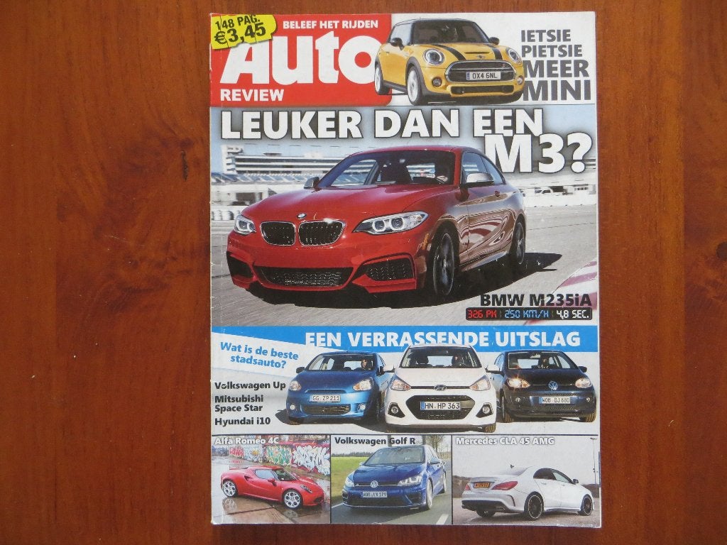 Auto Review 3 2014: BMW M235iA, Volkswagen up, Octavia RS, Ophalen of Verzenden, Zo goed als nieuw, BMW