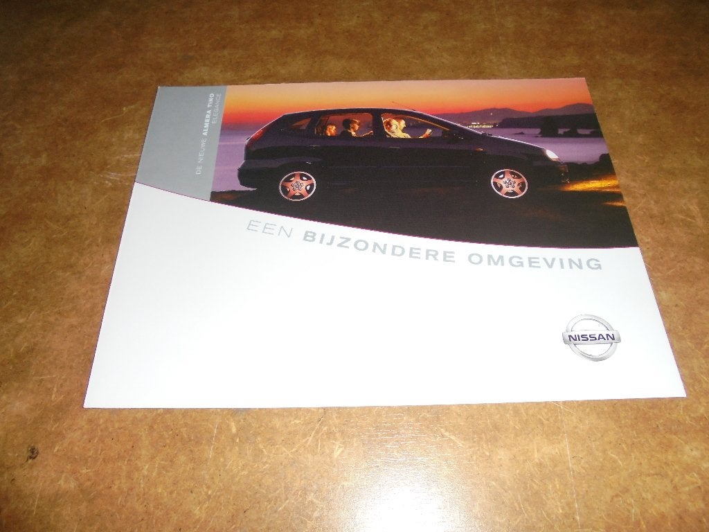 brochure Nissan Almera Tino Elegance  2003, Ophalen of Verzenden, Nieuw, Nissan