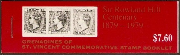 ST.VINCENT-GRENADINES 1979 Rowland Hill Postzegelboekje,, Postzegels en Munten, Verzenden, Postfris, Midden-Amerika