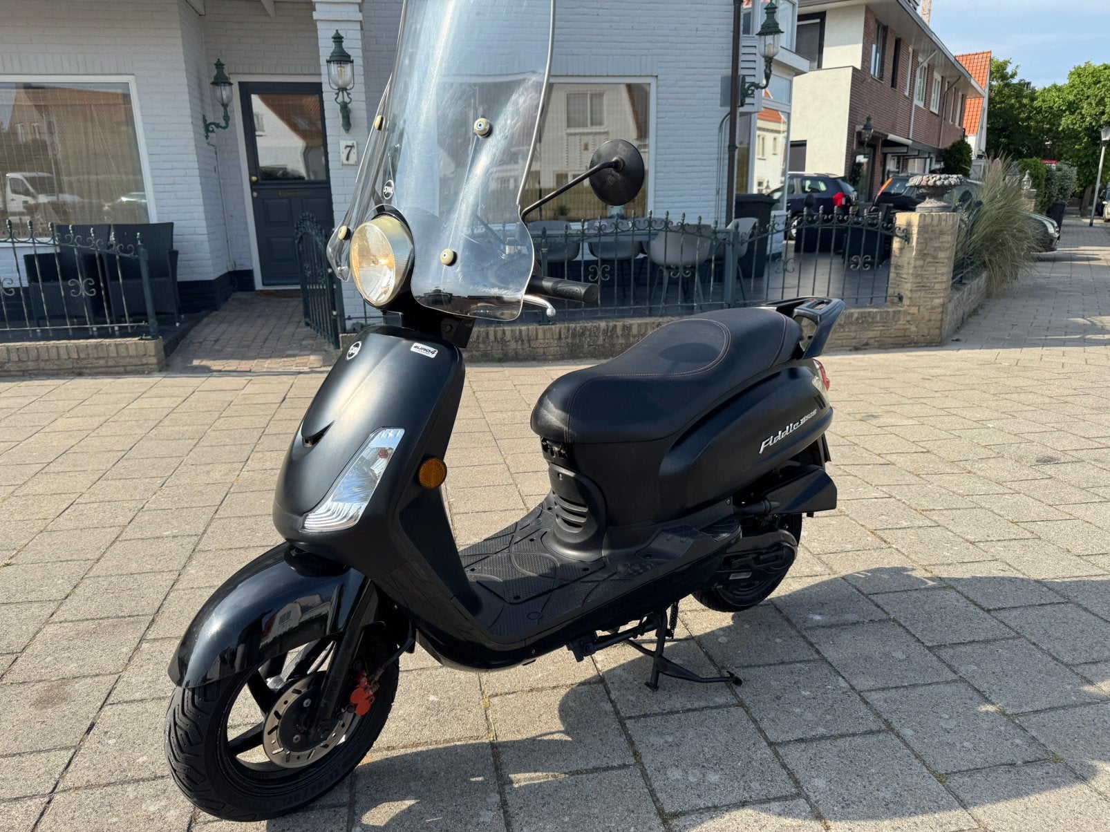 Sym Fiddle II 50 4-takt Bromscooter (45 km/u) 2019, Ophalen, Gebruikt, 2042at, Maximaal 45 km/u