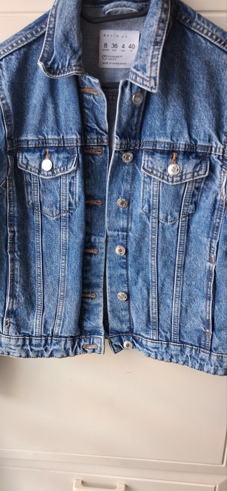 spijkerjasje maat 36, Kleding | Dames, Ophalen of Verzenden, Zo goed als nieuw, Maat 36 (S), Blauw