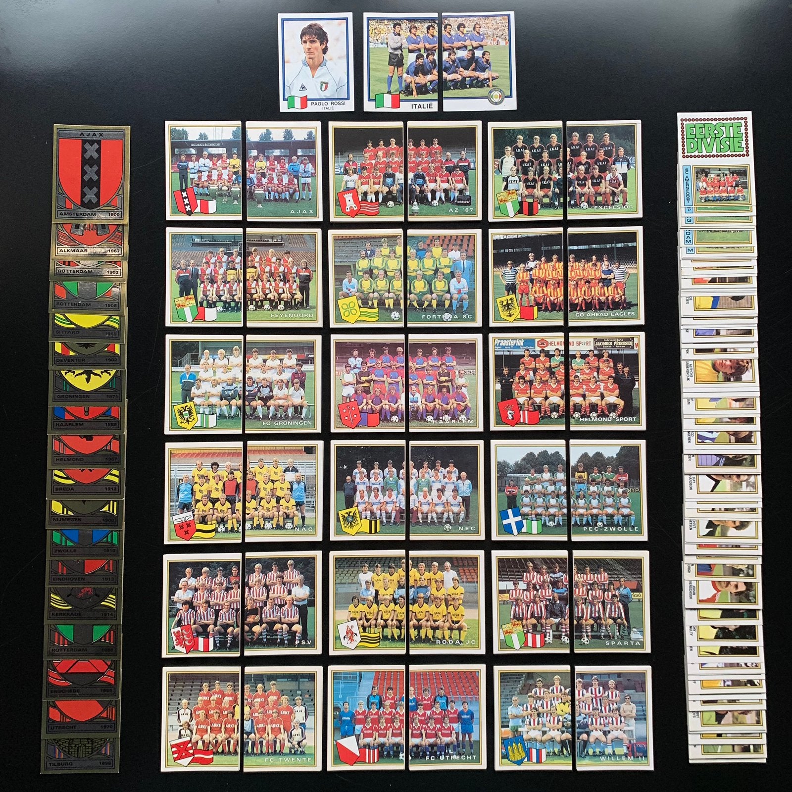 Panini complete set voetbal'83, Verzamelen, Sportartikelen en Voetbal, Ophalen of Verzenden, Nieuw, Ajax, Poster, Plaatje of Sticker