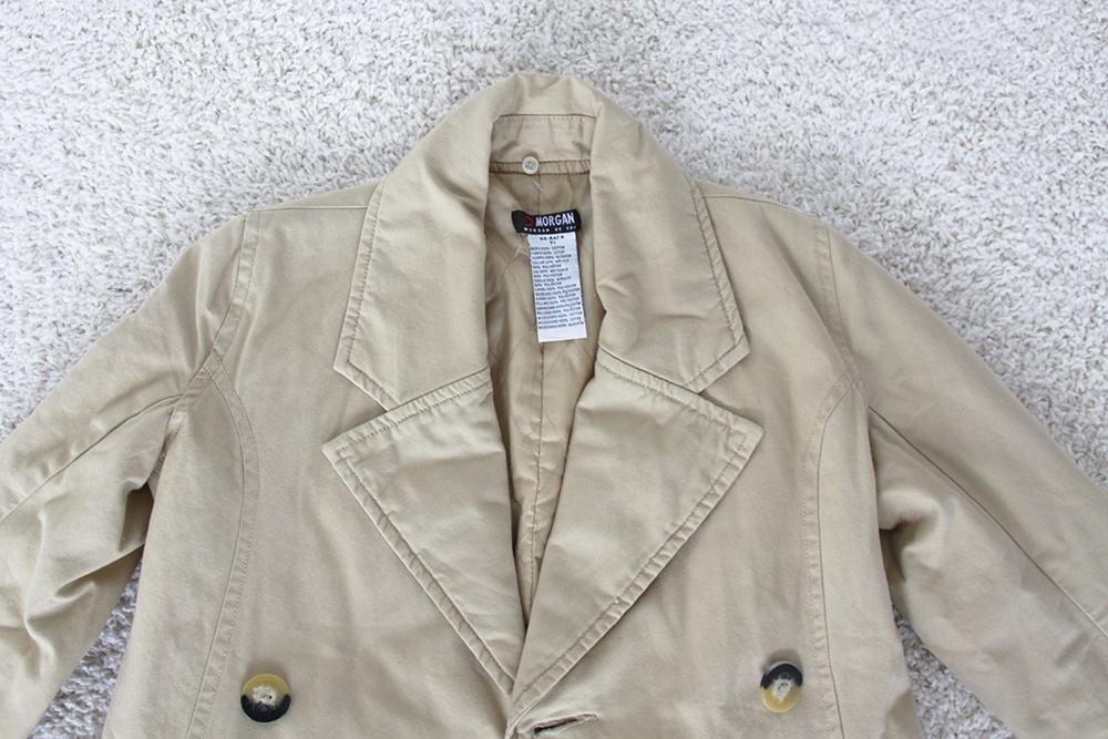 Mooie Morgan Jas - Tussenjas 100% Katoen (S) € 35,-, Bruin, Zo goed als nieuw, Maat 36 (S), Morgan